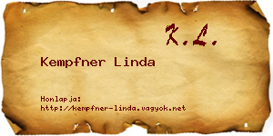 Kempfner Linda névjegykártya